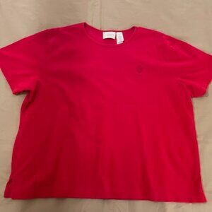 Liz Claiborne Woman red tee 3X
